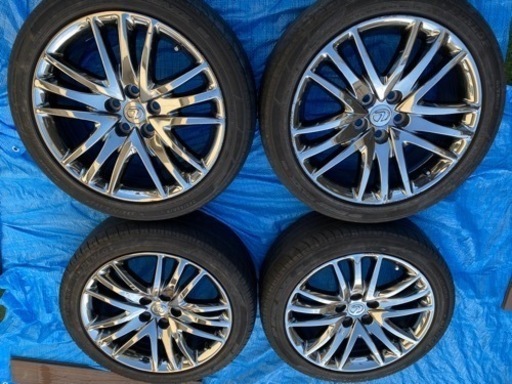 レクサス　LS600hl 純正ホイール　MICHELIN X-ICE  バリ溝 スタッドレス付】レクサス LX600 純正 オプション 22in