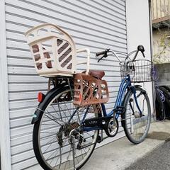 【売約済‼︎‼︎】26インチ 子供乗せ付 LEDオートライト軽快車 防犯登録料込‼︎