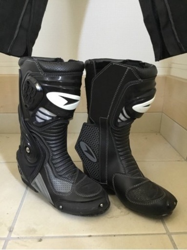 バイク ツナギ レディース スーツ ブーツ 手袋 3点セット