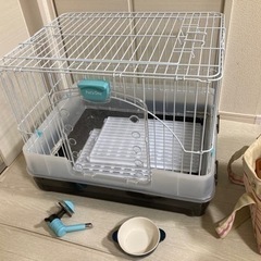 うさぎ　小動物ペットゲージ　おでかけバッグ　一式