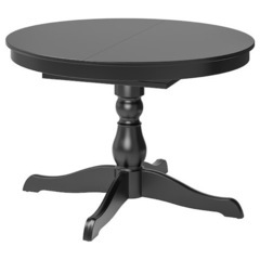 IKEA INGATORP インガートルプ 伸長式テーブル, ブラック
