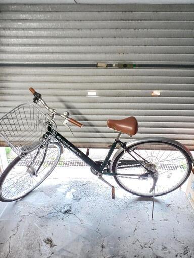 自転車　CROSS WORKS V　外装6段変速　オートライト カゴ付き鍵新品　タイヤ27インチ