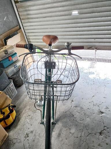 自転車　CROSS WORKS V　外装6段変速　オートライト カゴ付き鍵新品　タイヤ27インチ