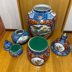 古許窯 菊水作  特大 飾り壷 高さ118cm 飾壺 花器 花瓶 骨董品