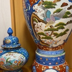 古許窯 菊水作  特大 飾り壷 高さ118cm 飾壺 花器 花瓶 骨董品