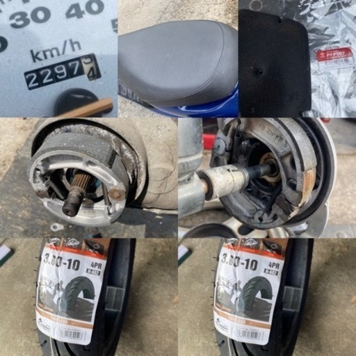☆AF34ディオ快速2スト！前後タイヤ・プラグ・エアクリなど新品交換^_^