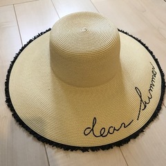 【新品】つば広ストローハット