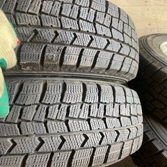 バリ山 ダイハツ純正 アルミホイール付き DUNLOP WM02 165/65R13 