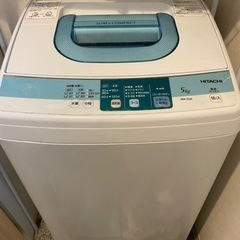 【8/4まで　至急お譲り】　HITACHI 縦型洗濯機5キロ