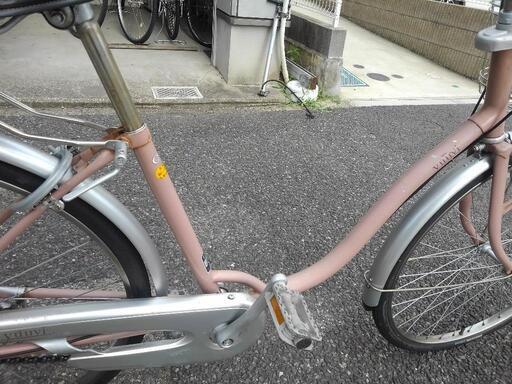 中古自転車２４１３　前後タイヤ新品！　２６インチ　３段ギヤ　ダイナモライト 中古自転車2146 26インチ 3段ギヤ ダイナモライト