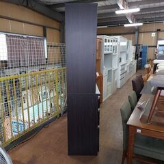 ニトリ　アルミナ２　１００ＫＢ　２枚スライド扉キッチンボード　こげ茶　【愛品倶楽部柏店】