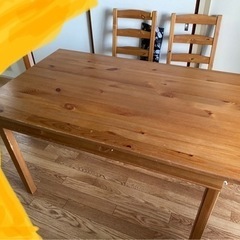 【決定】IKEA イケアダイニングテーブル チェア2脚　8/11...