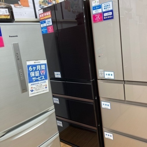 1年保証付！ MITSUBISHI（三菱）6ドア冷蔵庫 MR-WX60F-BRのご紹介！