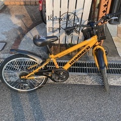 子供用　自転車　22インチ　HUMMER  ハマー　イエロー