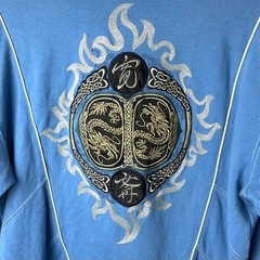 KANSAIMAN カンサイマン プルオーバー トレーナー 水色 刺繍 M 80\'s 80年代 ヴィンテージ ビンテージ 希少 正規品 古着 カジュアル 