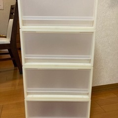 【お譲り先が決まりました】無印良品　ポリプロピレンケース　4つセ...