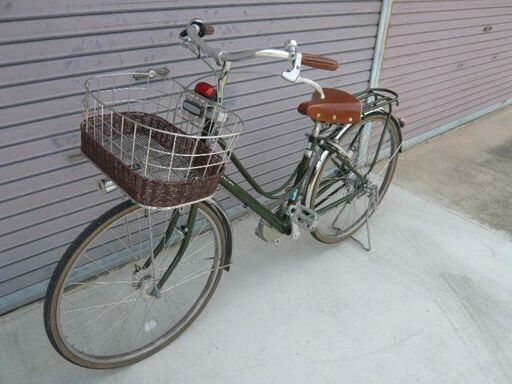 ブリジストンの通学自転車　カジュナ　26インチ　ベルト　E.Xダークオリーブ／デラックスモデル