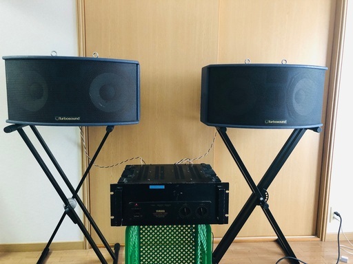 音響セット Turbosound TXD 530 ペア とYAMAHA アンプ PC2002