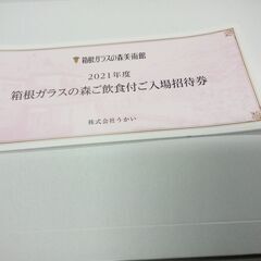 食事付きガラスの森美術館チケット