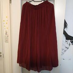 決まりました🍀赤 プリーツスカート 美品