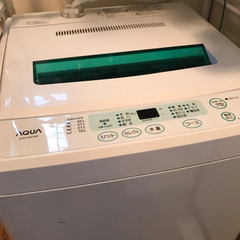 【ネット決済・配送可】洗濯機　AQUA 5.0kg