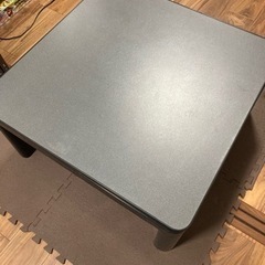 こたつ　コタツテーブル　リバーシブル　黒×グレー