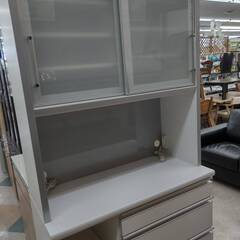 ☆古賀家具/2面レンジボード/シンプルデザイン/ホワイト/ソフト 