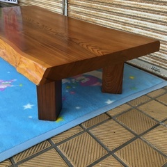 無垢材 一枚板 座卓 ローテーブル 引き取り特価