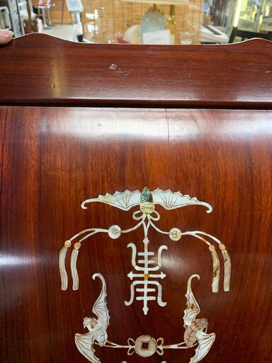 ◎高級螺鈿細工 中国 李朝1Pソファー 店頭に同じ種類のテーブル