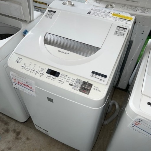 送料無料●2018年製●SHARP●ES-T5E6-KW●洗濯乾燥機