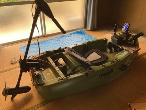 新しいオーナー様決まりました】コンパクトカヤック・エレキ・魚探