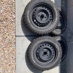 中古マッドスター165/65R14+中古スチールセット