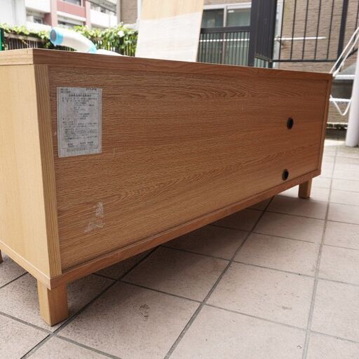 状態良好！無印良品 MUJI テレビボード SE11LDZ オーク材 AVボード 人気の無印良品(MUJI)のオーク無垢材 AVラック！！シンプルなTV