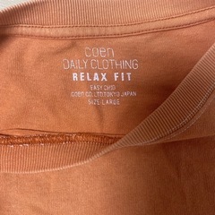 coen Tシャツ リラックスフィット Lサイズ - 服/ファッション