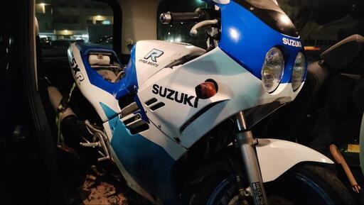 商談中です。値下げしました！GSX-R250 gj72a　2月にエンジン始動確認済み