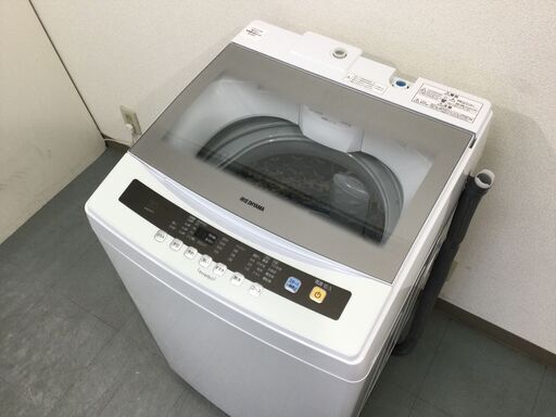 （8/17受渡済）JT4885【IRISOHYAMA/アイリスオーヤマ 7.0㎏洗濯機】美品 2019年製 IAW-N71 家電 洗濯 全自動洗濯機 簡易乾燥機能付