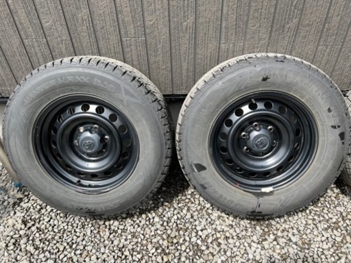 決まりました。トヨタ純正スチールホイール　スタッドレスタイヤ　鉄チン　265/65R17