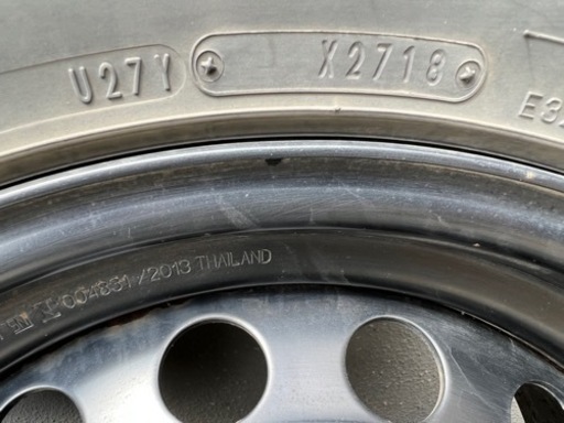 決まりました。トヨタ純正スチールホイール　スタッドレスタイヤ　鉄チン　265/65R17