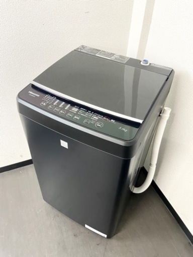 激安‼️ブラックカラーでオシャレ 20年製 5.5k Hisense洗濯機HW-G55E7KK