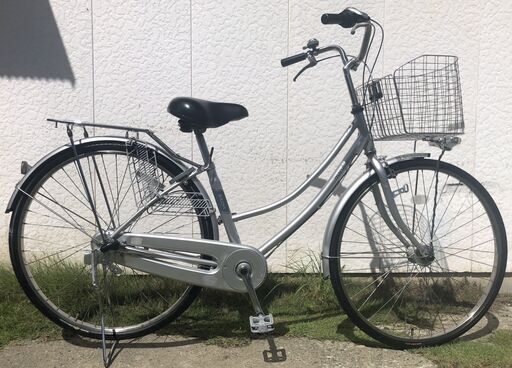 27インチ 内装3段変速 シルバー LEDオートライト．