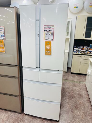 冷蔵庫を探すなら「リサイクルR」❕ MITSUBISHI 6ドア冷蔵庫❕ ゲート付き軽トラ”無料貸出❕購入後取り置きにも対応 ❕ R1071