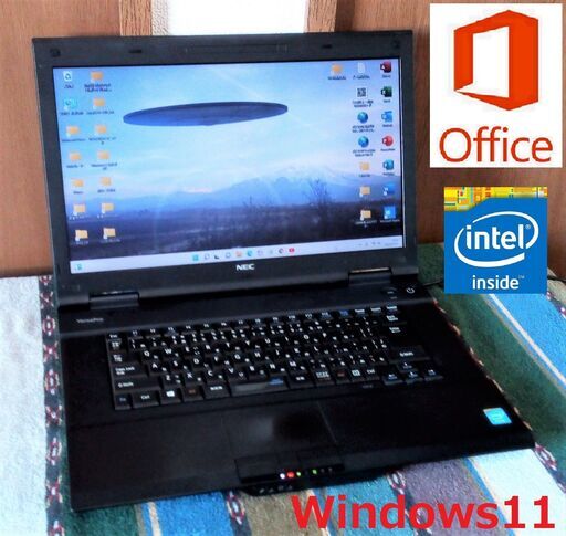 格安/動作良好/NEC/15.6インチ液晶パネル/デュアルコアCPU/HDD320GB/メモリ4GB/USB3.0/HDMI/マイク/SDカードスロット/Wi-Fi/Windows11/Microsoft Office/点検整備清掃済み/サポート\u0026アフターサービス永続対応！/No.20727