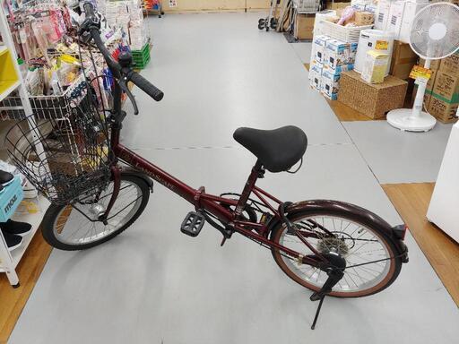 J036 折りたたみ自転車 LAND SCAPE LEDオート 6段変速