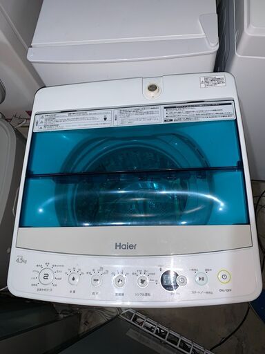 最短当日配送可★無料で配送及び設置いたします★ハイアール 洗濯機 JW-C45A 4.5キロ 2018年製★HIR001