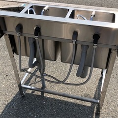 ⭐︎中古品　2槽シンク　850×650×800mm　厨房用品⭐︎