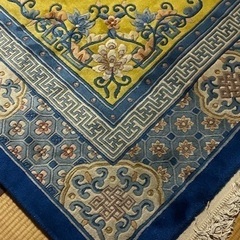 大判 中国ウール段通 絨毯 高級ラグ カーペット☆早い者勝ち お値下げ可♪