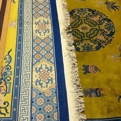 大判 中国ウール段通 絨毯 高級ラグ カーペット☆早い者勝ち お値下げ可♪