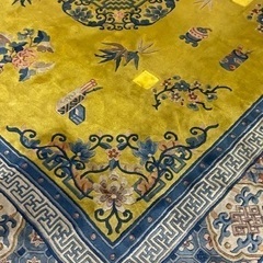 大判 中国ウール段通 絨毯 高級ラグ カーペット☆早い者勝ち お値下げ可♪