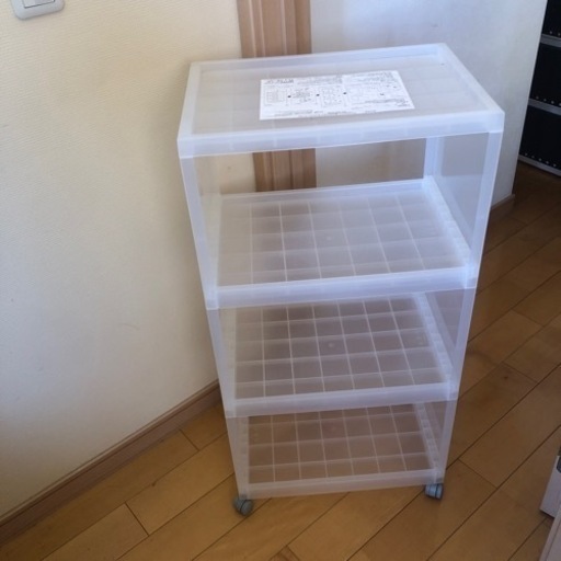 決まりました 無印良品組み立て式ワゴンキャスター付き3段 あみ吉 萱島の家具の中古あげます 譲ります ジモティーで不用品の処分