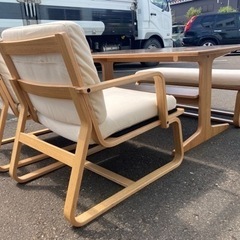 ● 無印良品、ダイニングセット、新品価格117590円、ダイニングテーブル